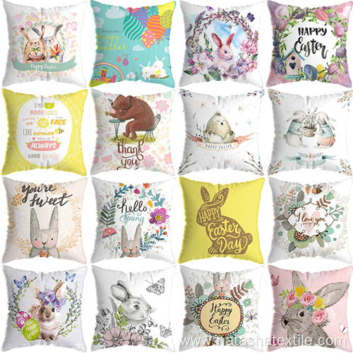 Easter holiday polyester linter printing cushion